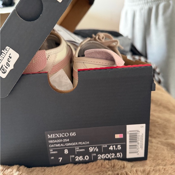 Onitsuka Tiger Mexico Women's Pink and Cream Sneakers - Picture 4 of 6